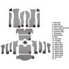 VT1171323 1964 Chevrolet Corvette; Coupe; Complete Cut & Sewn Carpet Kit; 36 Gallon Tank; w/o Heel Pad; Loop; Silver - image 4