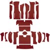 VT1171402 1964 Chevrolet Corvette; Roadster; Complete Cut & Sewn Carpet Kit; 36 Gallon Tank; w/o Heel Pad; Loop; Red - image 2