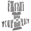 VT1171423 1964 Chevrolet Corvette; Roadster; Complete Cut & Sewn Carpet Kit; 36 Gallon Tank; w/o Heel Pad; Loop; Silver - image 1