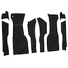 VT1176001 1963 Chevrolet Corvette; Front Cut & Sewn Carpet Set; Foam Loop; Black - image 1
