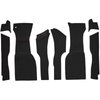 VT1176001 1963 Chevrolet Corvette; Front Cut & Sewn Carpet Set; Foam Loop; Black - image 2