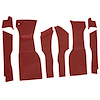 VT1176002 1963 Chevrolet Corvette; Front Cut & Sewn Carpet Set; Foam Loop; Red - image 1