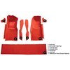 VT1296102 1978-80 Chevrolet Corvette; Front Molded Carpet Set; w/ Console Strips, Kick Panels & Door Panels; Cutpile; Firethorn/ - image 4