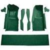 VT1296113 1978-80 Chevrolet Corvette; Front Molded Carpet Set; w/ Console Strips, Kick Panels & Door Panels; Cutpile; Dark Green - image 4