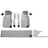 VT1296123 1978-80 Chevrolet Corvette; Front Molded Carpet Set; w/ Console Strips, Kick Panels & Door Panels; Cutpile; Silver - image 4