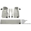 VT1296126 1978-80 Chevrolet Corvette; Front Molded Carpet Set; w/ Console Strips, Kick Panels & Door Panels; Cutpile; Oyster / S - image 4