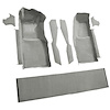 VT1296156 1978-80 Chevrolet Corvette; Front Molded Carpet Set; w/ Console Strips, Kick Panels & Door Panels; Cutpile; Gray / Oys - image 1