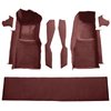 VT1296175 1978-80 Chevrolet Corvette; Front Molded Carpet Set; w/ Console Strips, Kick Panels & Door Panels; Cutpile; Claret / O - image 2