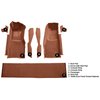 VT1296176 1978-80 Chevrolet Corvette; Front Molded Carpet Set; w/ Console Strips, Kick Panels & Door Panels; Cutpile; Saffron - image 4