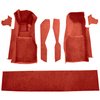 VT1296521 1981-82 Chevrolet Corvette; Front Molded Carpet Set; w/ Console Strips, Kick Panels & Door Panels; Cutpile; Red - image 2