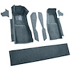VT1296539 1981-82 Chevrolet Corvette; Front Molded Carpet Set; w/ Console Strips, Kick Panels & Door Panels; Cutpile; Blue - image 1