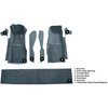 VT1296539 1981-82 Chevrolet Corvette; Front Molded Carpet Set; w/ Console Strips, Kick Panels & Door Panels; Cutpile; Blue - image 4