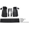 VT1296557 1981-82 Chevrolet Corvette; Front Molded Carpet Set; w/ Console Strips, Kick Panels & Door Panels; Cutpile; Charcoal - image 4