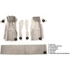 VT1296569 1981-82 Chevrolet Corvette; Front Molded Carpet Set; w/ Console Strips, Kick Panels & Door Panels; Cutpile; Silver - image 4