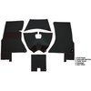 VT1447801 1959-60 Chevrolet Corvette; Complete Cut & Sewn Carpet Set; Loop; Black - image 4
