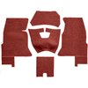 VT1447902 1961-62 Chevrolet Corvette; Complete Cut & Sewn Carpet Set; Loop; Red - image 2
