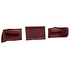 VT1532375 1997-04 Chevrolet Corvette; Coupe; Tail Light Panel Carpet Covers; 3-Piece Set; Cutpile; Claret / Oxblood - image 1