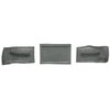 VT1532425 1997-04 Chevrolet Corvette; Coupe; Tail Light Panel Carpet Covers; 3-Piece Set; Truvette; Gray - image 2