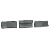 VT1532625 1998-00 Chevrolet Corvette; Hardtop/Convertible; Tail Light Panel Carpet Covers; 3-Piece Set; Truvette; Gray - image 1