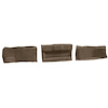 VT1532628 1998-00 Chevrolet Corvette; Convertible; Tail Light Panel Carpet Covers; 3-Piece Set; Truvette; Beige - image 1