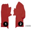 VT1535154 1984-89 Chevrolet Corvette; Console Carpet Strips; 2-Piece Set; Cutpile; Dark Red/Carmine - image 3