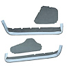 VT1536164 1990-93 Chevrolet Corvette; Door Panel Carpet Inserts; 4-Piece Set; Cutpile; Steel Blue / Crystal Blue - image 1