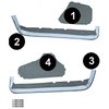 VT1536164 1990-93 Chevrolet Corvette; Door Panel Carpet Inserts; 4-Piece Set; Cutpile; Steel Blue / Crystal Blue - image 3