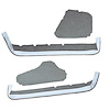 VT1536168 1990-93 Chevrolet Corvette; Door Panel Carpet Inserts; 4-Piece Set; Cutpile; Smoke - image 1
