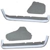 VT1536168 1990-93 Chevrolet Corvette; Door Panel Carpet Inserts; 4-Piece Set; Cutpile; Smoke - image 2