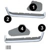 VT1536168 1990-93 Chevrolet Corvette; Door Panel Carpet Inserts; 4-Piece Set; Cutpile; Smoke - image 3