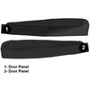 VT1536201 1968-76 Chevrolet Corvette; Door Panel Carpet Inserts; 2-Piece Set; Loop; Black - image 3