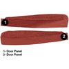 VT1536202 1968-76 Chevrolet Corvette; Door Panel Carpet Inserts; 2-Piece Set; Loop; Red - image 3