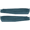 VT1536204 1968-76 Chevrolet Corvette; Door Panel Carpet Inserts; 2-Piece Set; Loop; Bright Blue - image 1