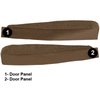 VT1536218 1968-76 Chevrolet Corvette; Door Panel Carpet Inserts; 2-Piece Set; Loop; Dark Saddle - image 3
