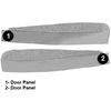 VT1536223 1968-76 Chevrolet Corvette; Door Panel Carpet Inserts; 2-Piece Set; Loop; Silver - image 3