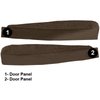 VT1536271 1968-76 Chevrolet Corvette; Door Panel Carpet Inserts; 2-Piece Set; Loop; Dark Brown - image 3