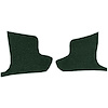 VT1536713 1963-67 Chevrolet Corvette; Kick Panel Carpet Inserts; Loop; Dark Green - image 1