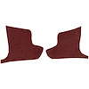 VT1536715 1963-67 Chevrolet Corvette; Kick Panel Carpet Inserts; Loop; Maroon - image 1