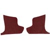 VT1536715 1963-67 Chevrolet Corvette; Kick Panel Carpet Inserts; Loop; Maroon - image 2