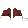 VT1536715 1963-67 Chevrolet Corvette; Kick Panel Carpet Inserts; Loop; Maroon - image 3