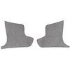VT1536723 1963-67 Chevrolet Corvette; Kick Panel Carpet Inserts; Loop; Silver - image 2