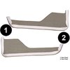 VT1602627 1984-89 Chevrolet Corvette; Door Panel Carpet Inserts; 2-Piece Set; Cutpile; Gray - image 3