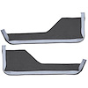 VT1602633 1984-89 Chevrolet Corvette; Door Panel Carpet Inserts; 2-Piece Set; Cutpile; Graphite - image 1
