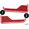 VT1602654 1984-89 Chevrolet Corvette; Door Panel Carpet Inserts; 2-Piece Set; Cutpile; Dark Red/Carmine - image 2