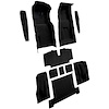 VT1701201 1969 Chevrolet Corvette;; 4-Speed; Complete Molded Carpet Set; w/ Heel Pad; Cutpile; Black - image 1