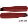 VT1702802 1969-77 Chevrolet Corvette; Door Panel Carpet Inserts; 2-Piece Set; Cutpile; Firethorn/Medium Red - image 2