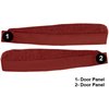 VT1702802 1969-77 Chevrolet Corvette; Door Panel Carpet Inserts; 2-Piece Set; Cutpile; Firethorn/Medium Red - image 3