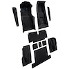VT1704501 1971-75 Chevrolet Corvette; Coupe; 4-Speed; Complete Molded Carpet Set; w/ Heel Pad; Cutpile; Black - image 1