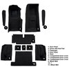 VT1704501 1971-75 Chevrolet Corvette; Coupe; 4-Speed; Complete Molded Carpet Set; w/ Heel Pad; Cutpile; Black - image 4