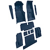 VT1704572 1971-75 Chevrolet Corvette; Coupe; 4-Speed; Complete Molded Carpet Set; w/ Heel Pad; Cutpile; Royal Blue - image 1